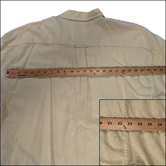 Knights Sportswear Men's Casual Short Sleeve Button Up Shirt Pocket  XL Yellow - Picture 9 of 12